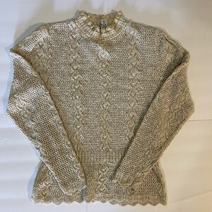 Elegant‎ Cream Cable Knit Sweater